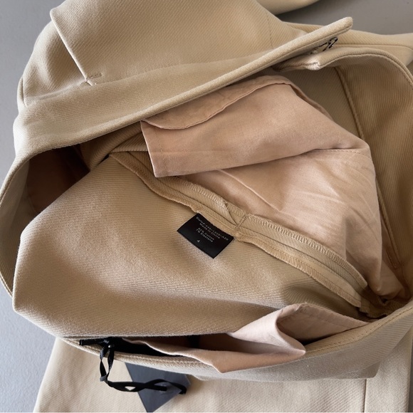 Jenni Kayne 4 Khaki High Waist Wide Leg Trouser Pant NWT Neutral Minimal - Picture 15 of 15